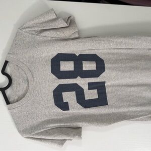 Brandy Melville Gray and Blue Short Sleeve Tee